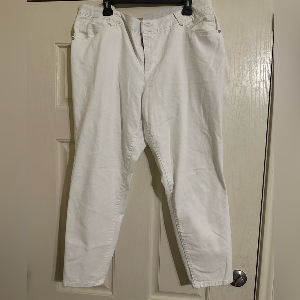 Democracy Crisp White Cropped Jeans